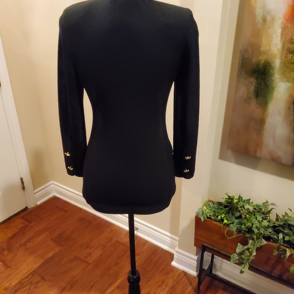 St. John EVENING Collection Black Jacket - Picture 3 of 5